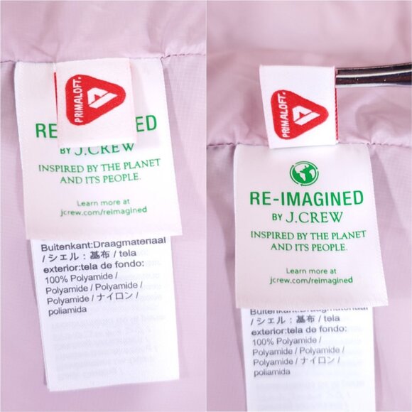 NWT J Crew Signature Puffer Womens Size XS Primaloft Collection Pink Jacket Warm - Picture 9 of 14